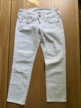 True Religion Women's White Skinny Jeans